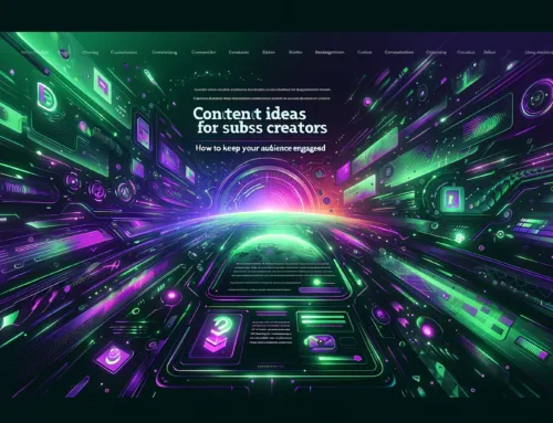 Content Ideas for Subs Creators: How to Keep Your Audience Engaged